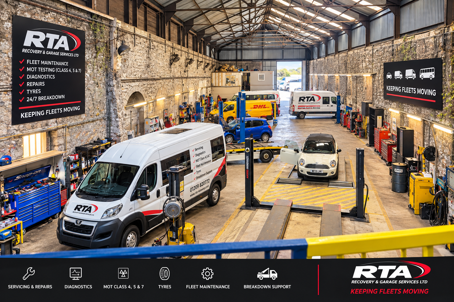RTA Recovery MOT testing bay